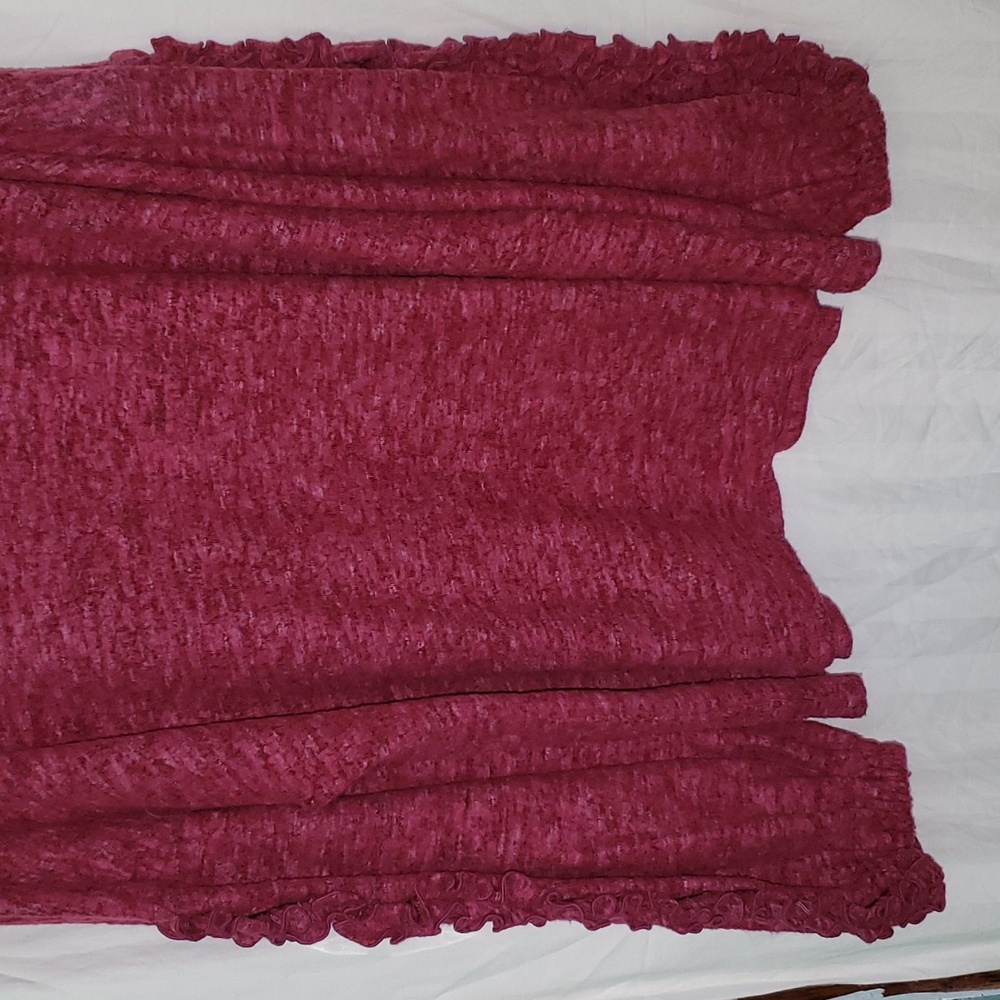 Blue Buttercup Oversized Ruffle Sweater - Picture 4 of 13
